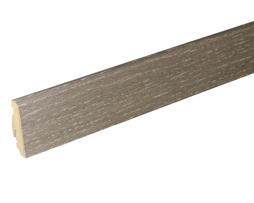 SKANDOR Sockelleiste Eiche graumatt SU60L 19 x 58 x 2400 mm Sockelleiste aus Holz