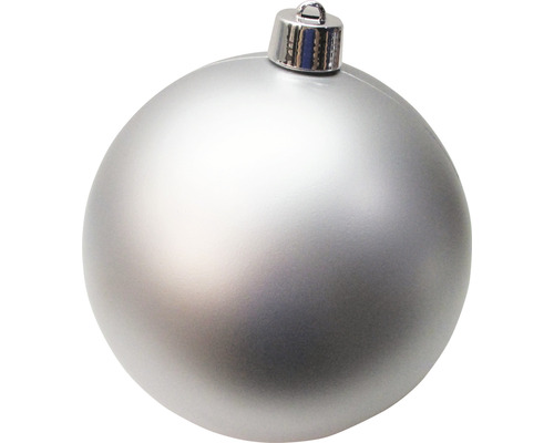 Boule de Noël grande XXL Lafiora Ø 30 cm argent mat