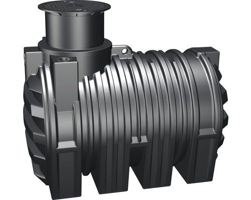 Réservoir d'eau usée adapté aux eaux souterraines 3000 litres GET3.2 comprenant stabilisateur d'alimentation et siphon de trop-plein