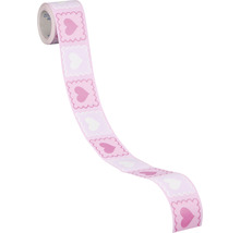 Rolle Geschenkband mit Herzmotiven