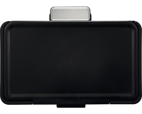 Schwarze Bratfläche mit Griff