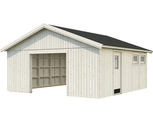 Garage simple Andre 28,5 m² sans porte 557 x 576 cm naturel