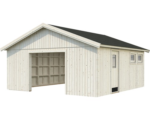 Garage simple Andre 28,5 m² sans portail 603 x 622 cm naturel