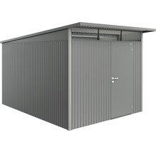 Gartenhaus Biohort AvantGarde Einzeltür Gr. A8 inkl. Regal und Werkzeughalter 260 x 380 cm quarzgrau-metallic