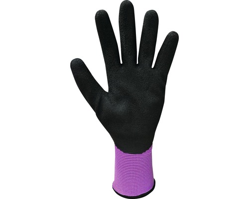 Gant de jardin noir avec manchette