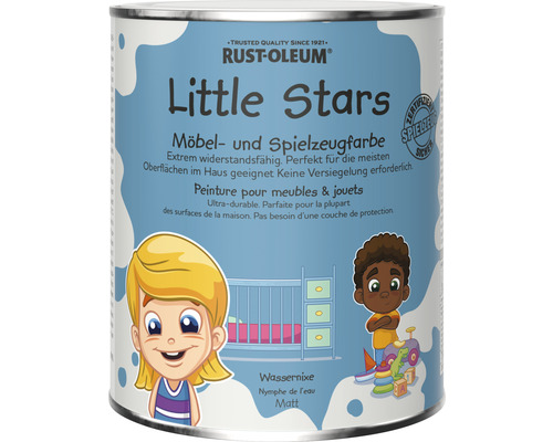 Peinture pour meubles et jouets Little Stars Nymphe de l'eau bleu clair 750 ml