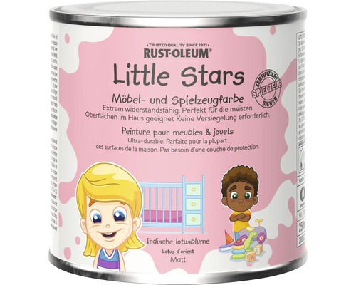 Peinture pour meubles et jouets Little Stars Lotus d'orient rose vif 250 ml