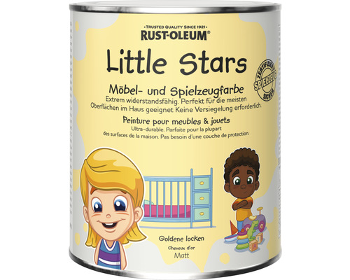 Little Stars Möbelfarbe und Spielzeugfarbe Goldene Locken gelb 750 ml