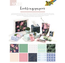 Dekorpapier Set mit zehn Bögen für Geschenke und Dekorationen