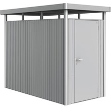 Gartenhaus Biohort HighLine Gr. HS inkl. Regal und Gerätehalter 155 x 275 cm silber-metallic