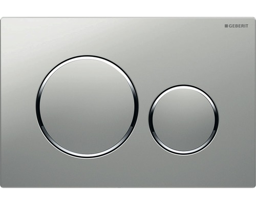 Plaque de commande GEBERIT Sigma 20 plaque mat / touche chrome mat brillant 115.882.JQ.1