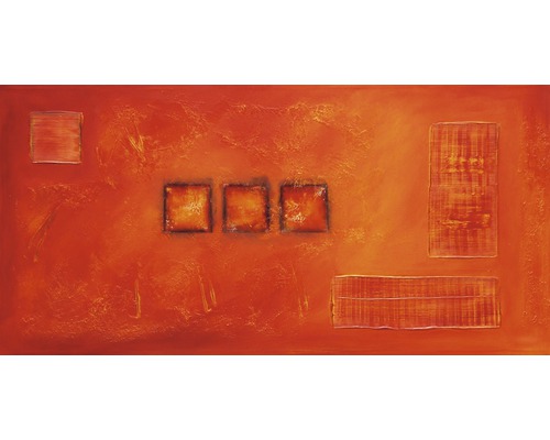 Œuvre originale rouge-orange 70x140 cm