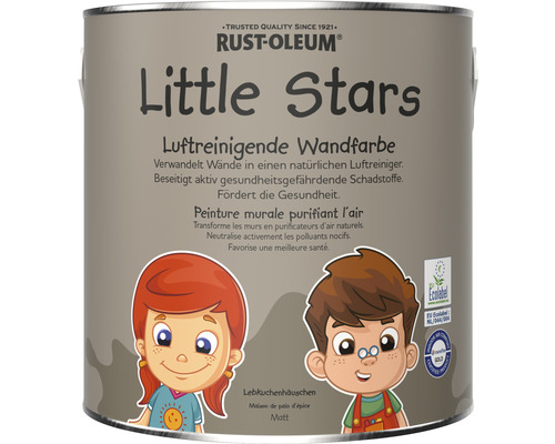 Wandfarbe Little Stars Lebkuchenhäuschen braun 2,5 L