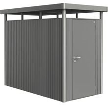 Gartenhaus Biohort HighLine Gr. HS inkl. Regal und Gerätehalter 155 x 275 cm quarzgrau-metallic