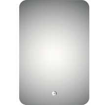 Miroir éclairé Silver Moon avec un cadre en alu 40 x 60 cm IP 24 (protégé contre les projections d'eau)-thumb-1