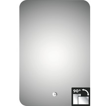 Miroir éclairé Silver Moon avec un cadre en alu 40 x 60 cm IP 24 (protégé contre les projections d'eau)-thumb-0