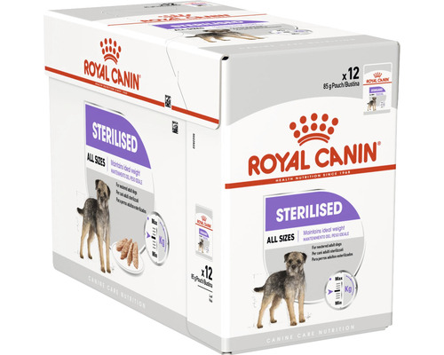 Royal Canin Sterilised Nourriture pour chiens, lot de 12