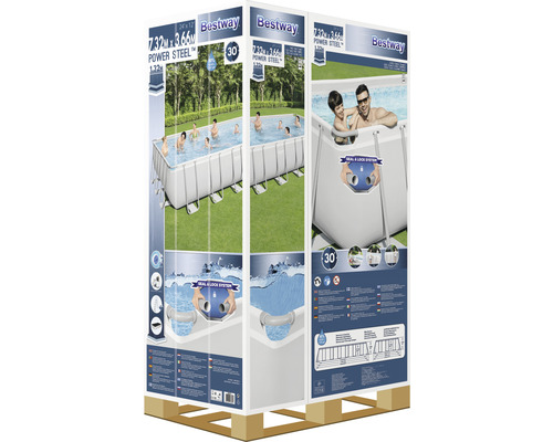 Bestway Power Steel Pool auf einer Palette