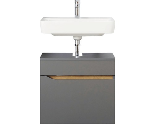 Combinaison de lavabo avec lavabo, meuble sous-lavabo et robinetterie pour la salle de bain