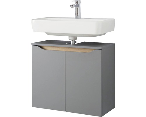 Waschtischunterschrank mit Waschbecken und Armatur