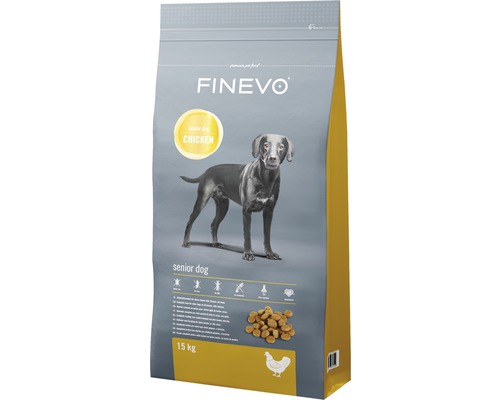 Croquettes pour chiens Senior Dog FINEVO poulet 15 kg