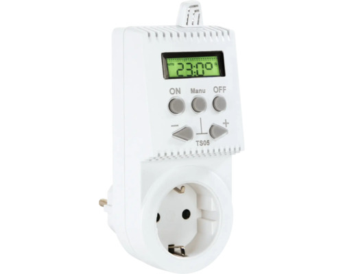 Thermostat sur prise Vitalheizung HVHSDT05 blanc Thermostat sur prise Vitalheizung HVHSDT05 blanc