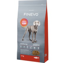 Croquettes pour chiens Sensitive Dog FINEVO saumon sans céréales 12 kg-thumb-0