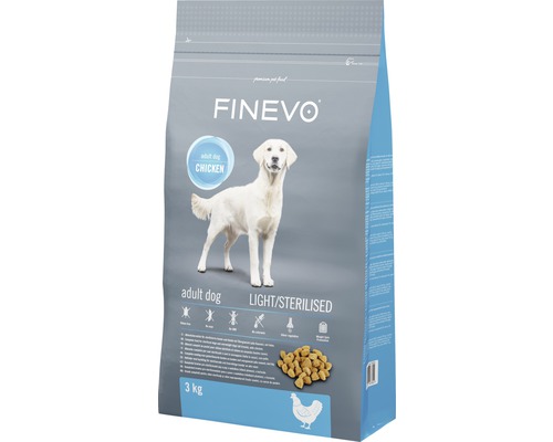 Hundefutter trocken FINEVO Sterilised Dog Huhn 3 kg