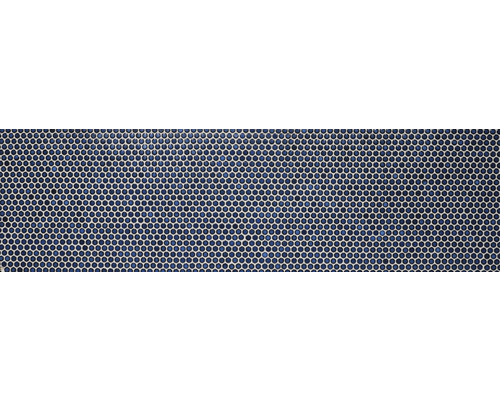 Mosaikfliese mit runden, blauen Elementen