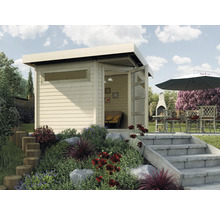 Lounge Haus weka Davos mit Fußboden 278 x 278 cm natur