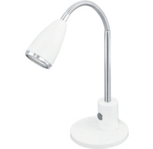 Lampe de bureau LED 1x3W 200 lm 3000 K blanc chaud H 320 mm Fox blanc/chrome-thumb-1