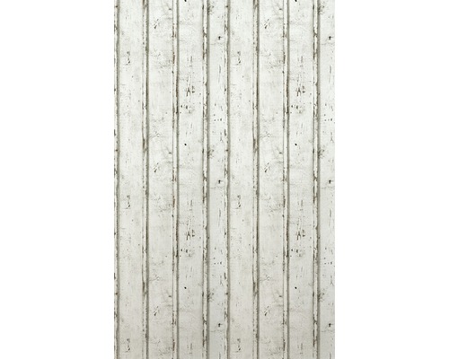 Holzfassade mit abblätternder Farbe