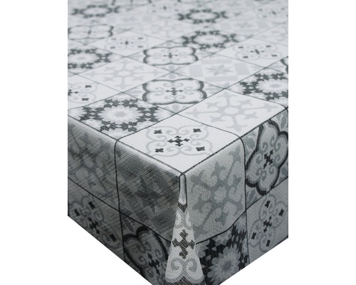 Nappe de table de jardin Classic blanc gris 190x190 cm