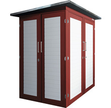 Armoire de jardin avec deux portes et structure à lamelles