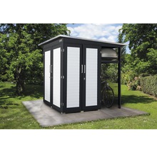 Armoire de jardin weka Garten Q, 200x200x217 cm, anthracite-blanc