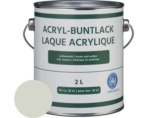 Acryl-Buntlack seidenmatt lichtgrau 2 l