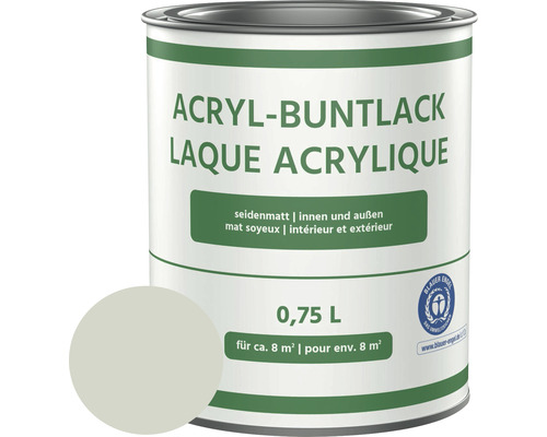 Laque acrylique colorée mate satinée gris clair 750 ml