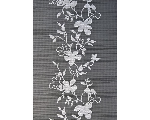Tischläufer Miami 3D Flowers anthrazit 40 x 150 cm