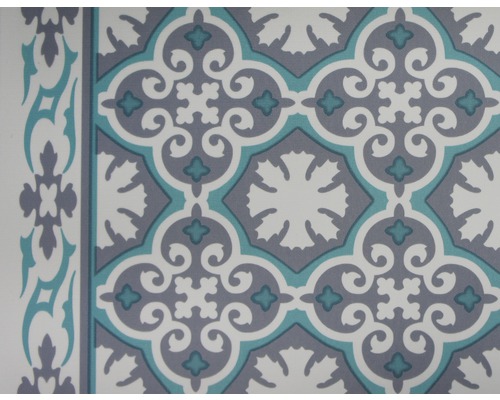 Tapis de protection de sol Vintage Floor Tile Runner turquoise 40x65 cm