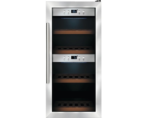 Weinkühlschrank CASO WineMaster 24 Flaschen BxHxT 39,5 x 87,5 x 54,5 cm Weinkühlschrank mit Holzregalen und digitaler Temperaturanzeige