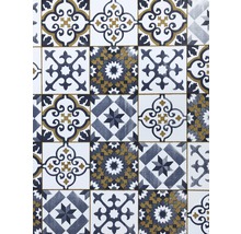 Bodenschutzmatte Vintage Floor Tile Antique blau beige 65x100 cm