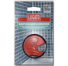 Lugato Kartuschenschneider in Verpackung für einfaches Öffnen und Zuschneiden von Kartuschenspitzen