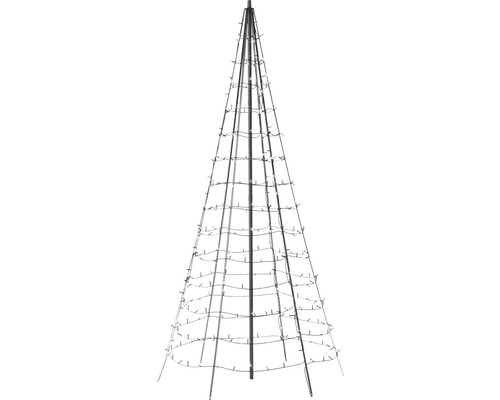 Guirlande lumineuse décorative en forme de cône avec cadre en métal pour l''éclairage de Noël.