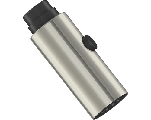Douchette de vaisselle AVITAL basse pression cylindrique nickel mat adaptée à Dala Butoir de porte en acier inoxydable