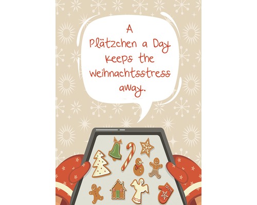 Carte de Noël A Plätzchen a Day