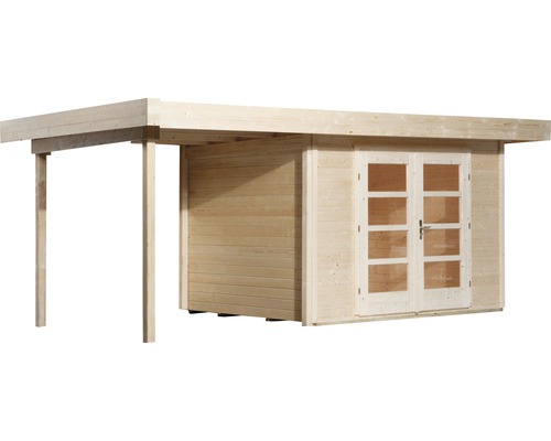 Abri de jardin en bois avec double porte