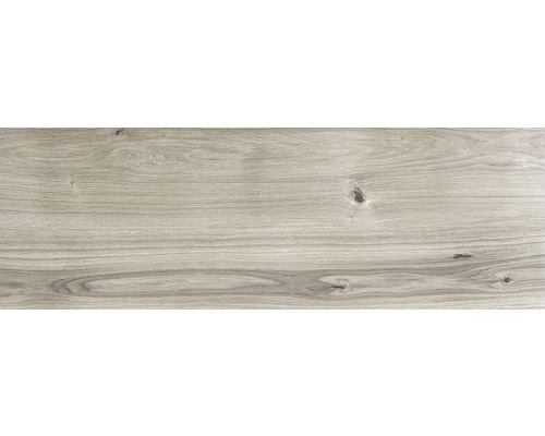 Dalle de terrasse en grès cérame fin FLAIRSTONE Wood Light Grey bord rectifié 120 cm x 40 cm x 2 cm Carrelage aspect bois