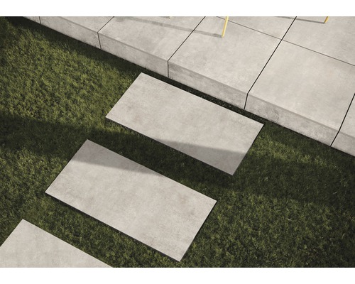 Dalle de terrasse FLAIRSTONE en grès cérame fin Urban Desert bords rectifiés 120 x 60 x 2 cm