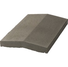 Mauerabdeckung Satteldach anthrazit 49 cm x 30 cm x 3,5-5,5-3,5 cm