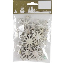 Paquet de flocons de neige en bois pour la décoration